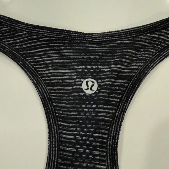 Lululemon Peloton Swiftly Speed Racerback Tank Heathered Black - Picture 10 of 10